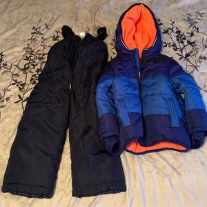 5t toddler boy snowsuit and jacket
